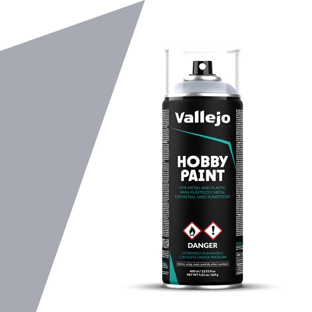 Vallejo Fantasy Color Primer: Silver (400ml)