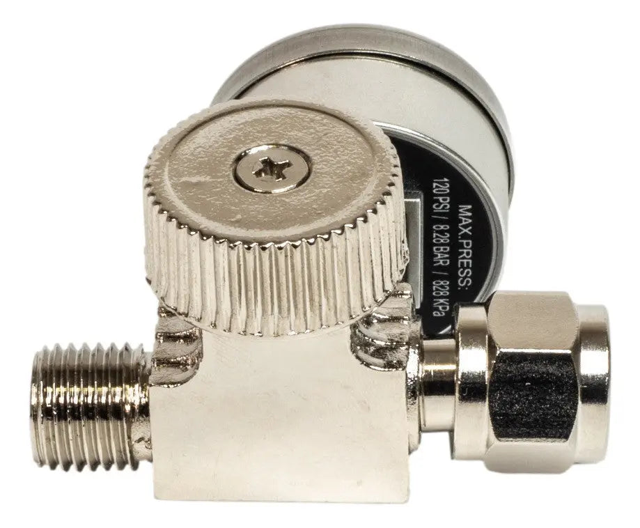 Digital Air Flow Regulator with gauge for 1/4" paint spray gun