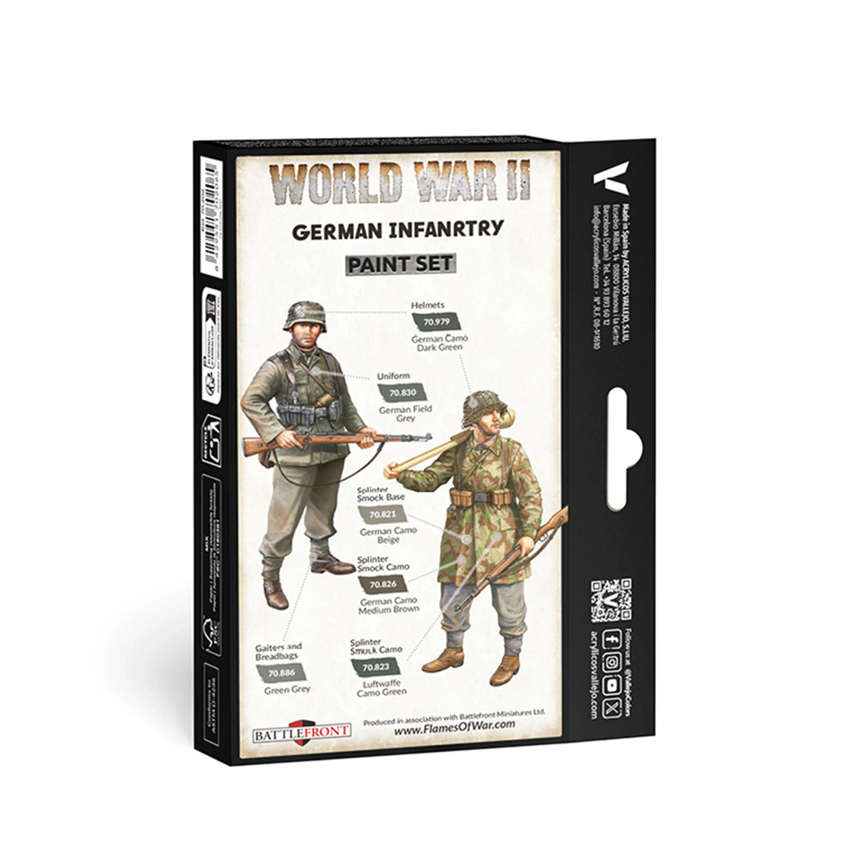 Vallejo Model Color: WWII German Infantry Set (6 x 18 ml)