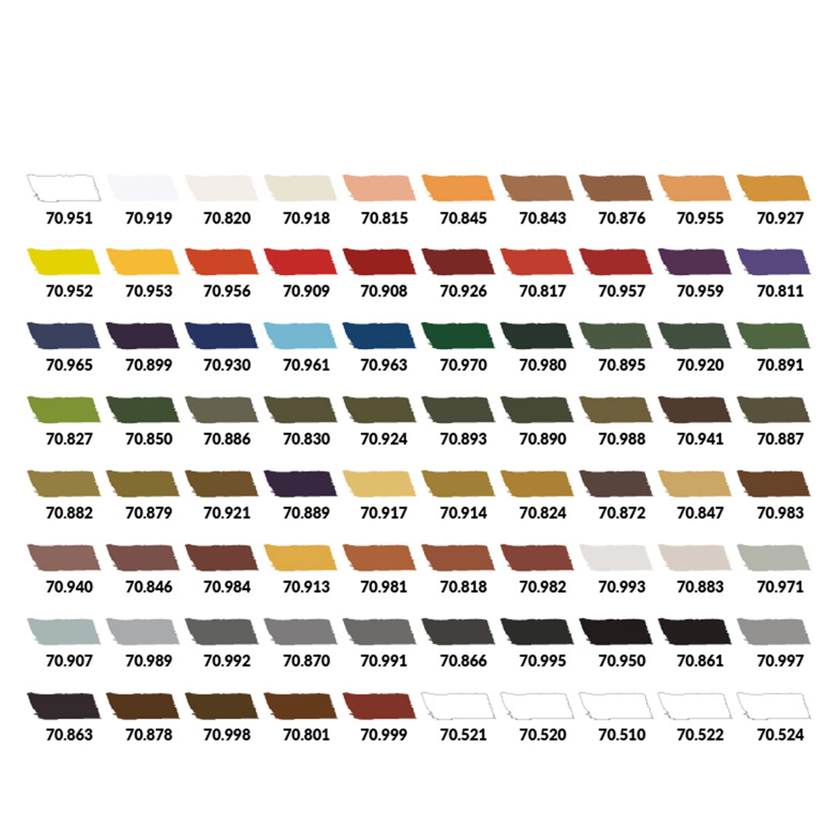 Vallejo Model Color: Basic Case (80 x 18ml)