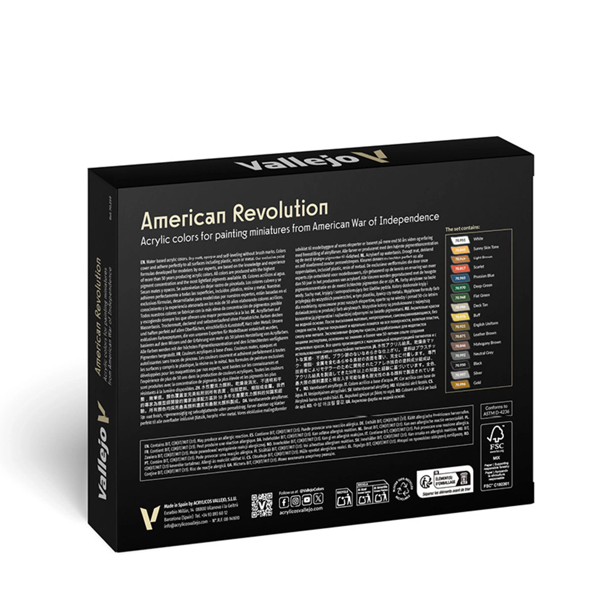 Vallejo Model Color: American Revolution Set (16 x 18ml)