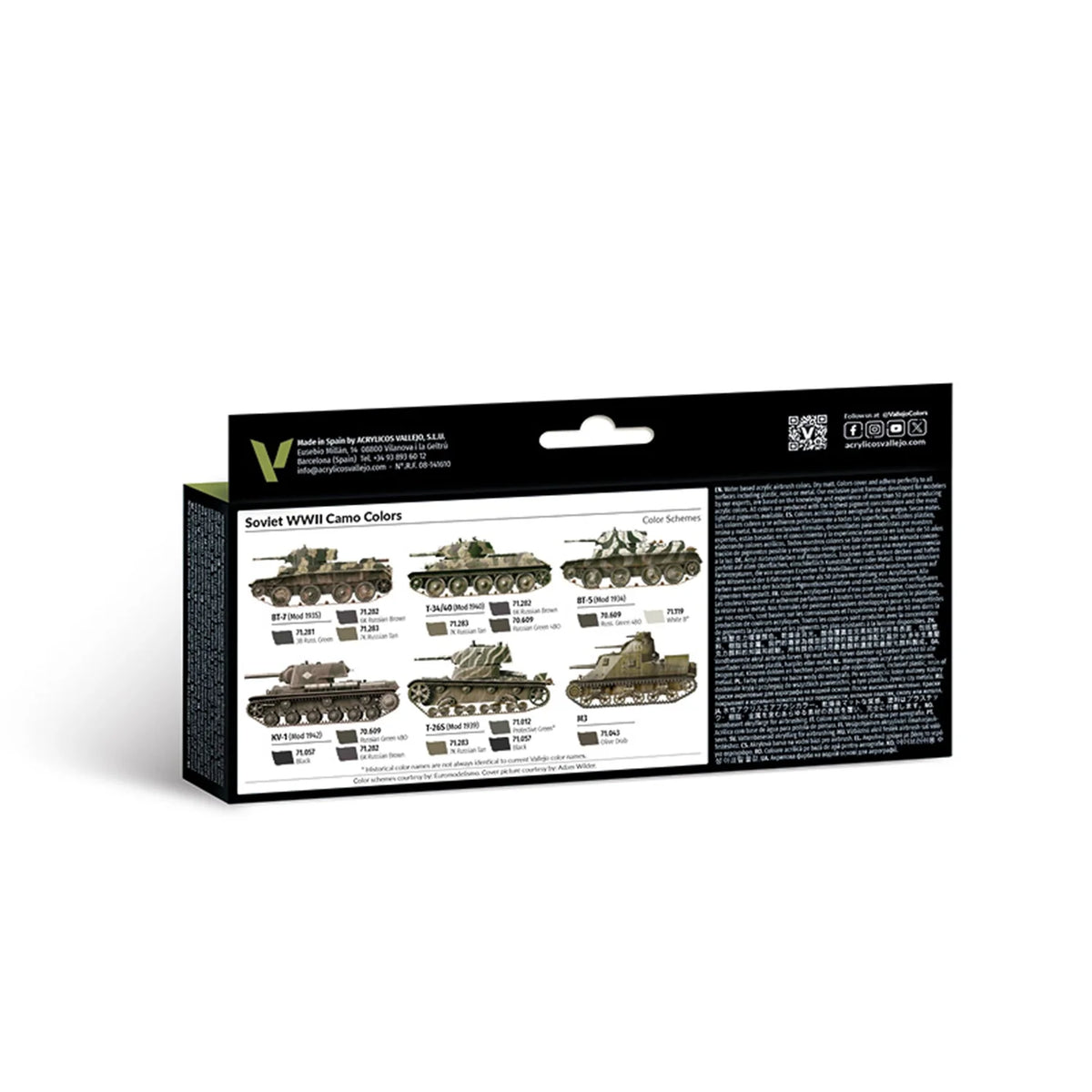 Vallejo Model Air Set: Soviet WWII Camo Colors