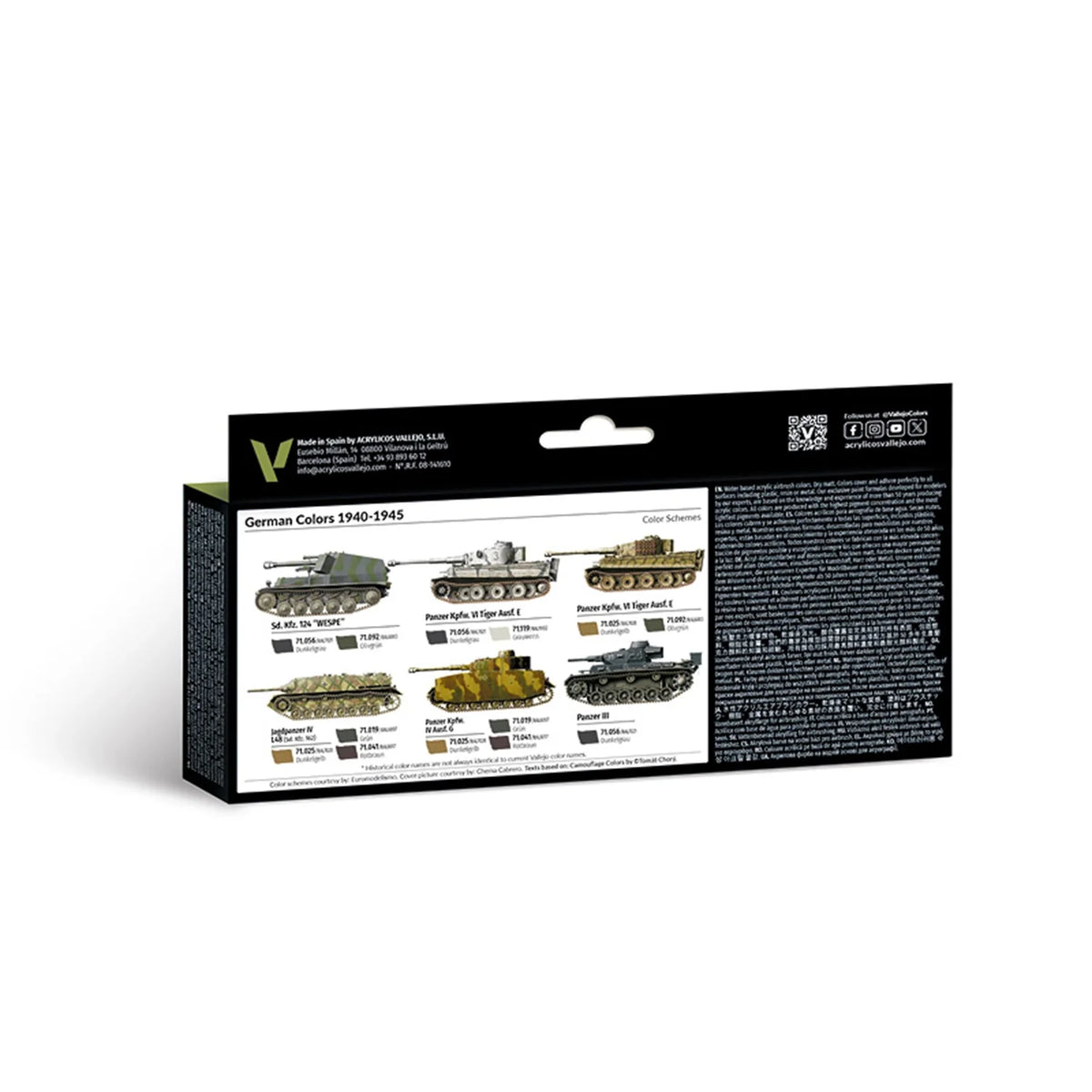 Vallejo Model Air Set: German Colors 1940-1945