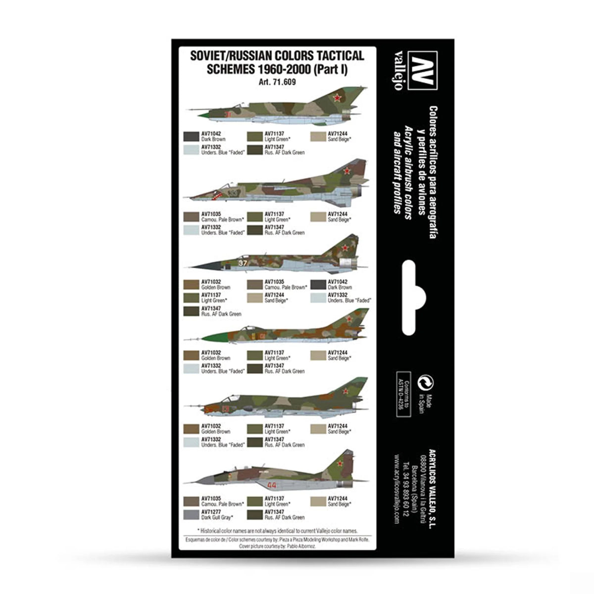 Vallejo Model Air Set: Soviet/Russian colors Tactical Schemes 1960-2000 (Part I)