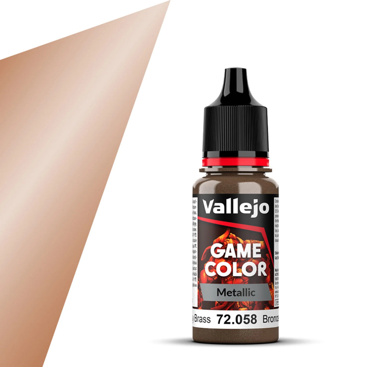 Vallejo Game Color Metal: Brassy Brass (18ml)