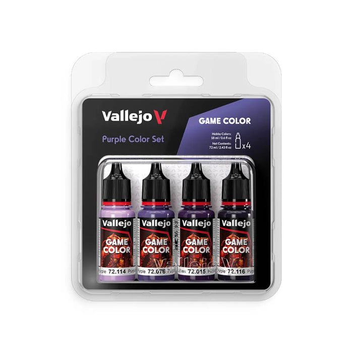 Vallejo Game Color Purple Color Paint Set