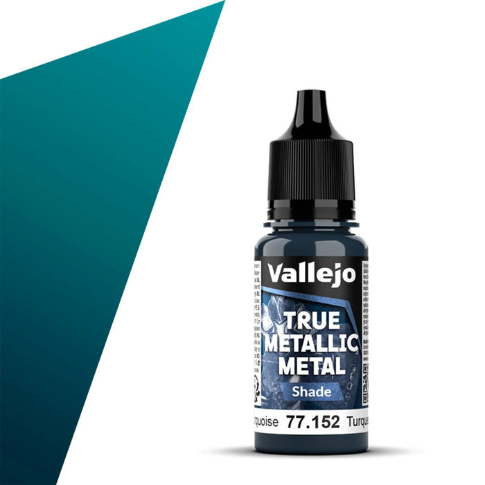 Vallejo True Metallic Metal Shade: Hydra Turquoise (18ml)