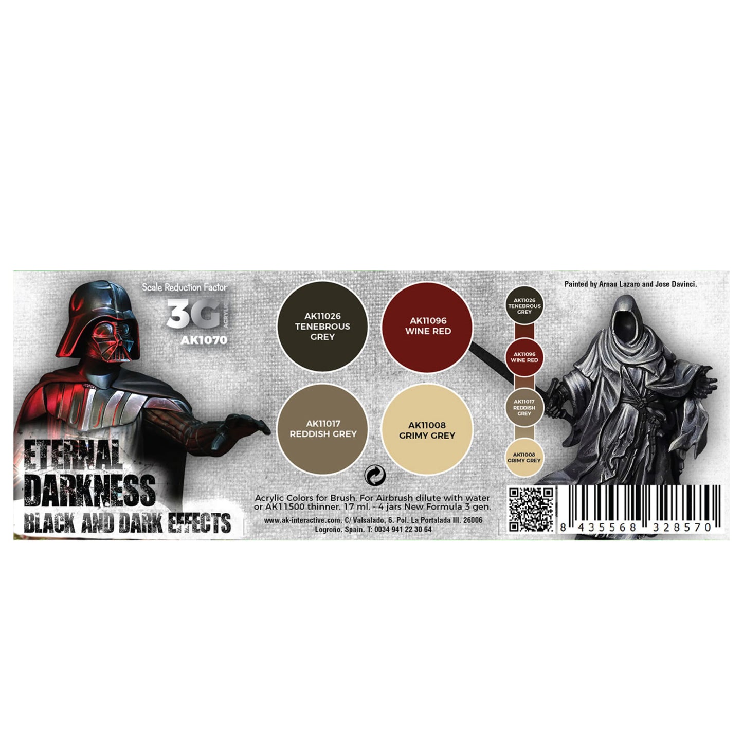 AK Interactive AK1070 Eternal Darkness Paint Set