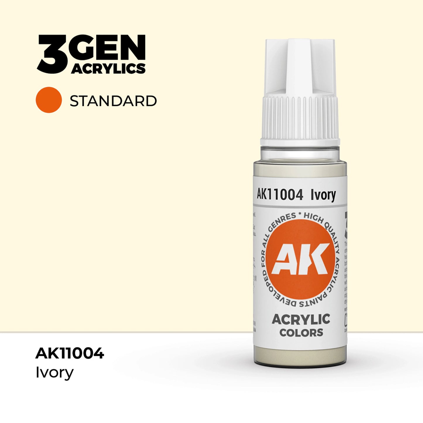 AK Interactive Standard Colors - Ivory (17ml)