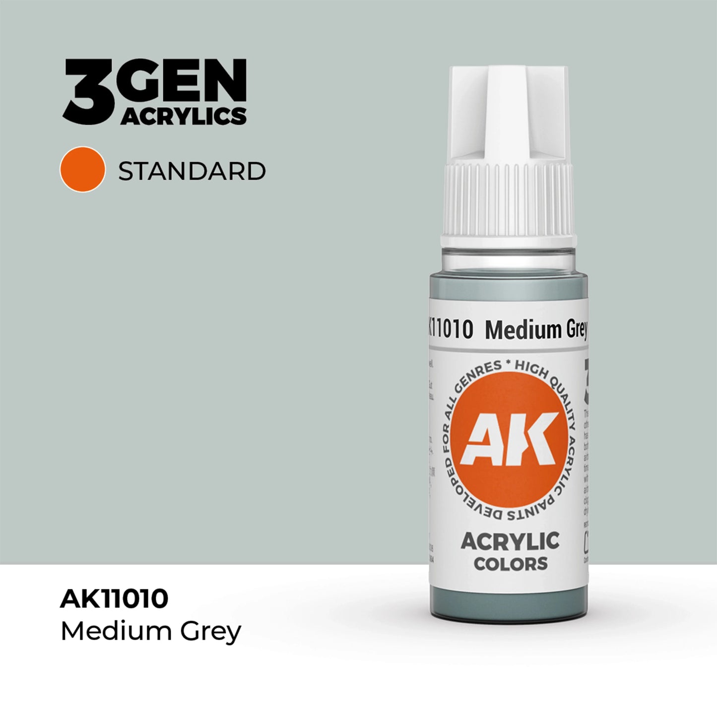 AK Interactive Standard Colors - Medium Grey (17ml)