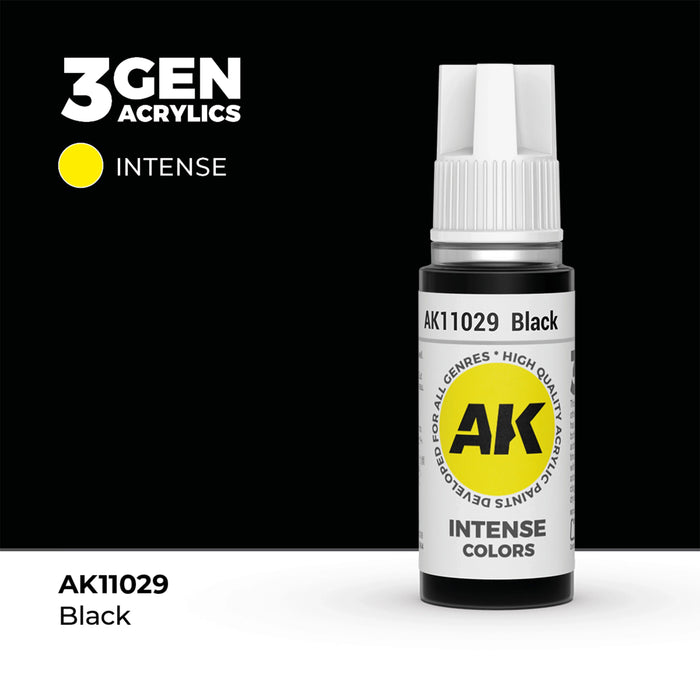 AK Interactive Intense Colors - Black (17ml)