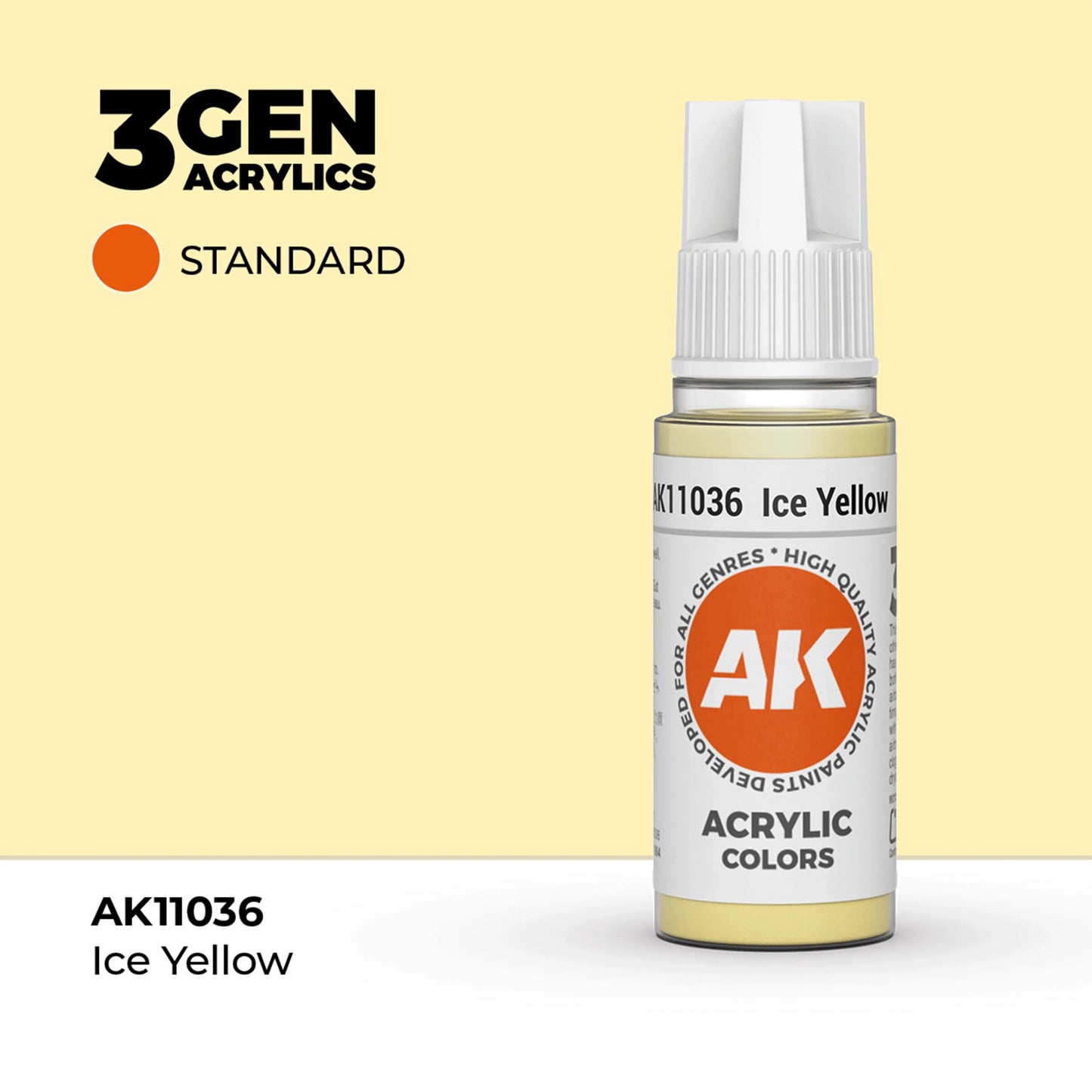 AK Interactive Standard Colors - Ice Yellow (17ml)