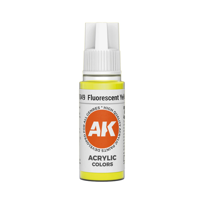 AK Interactive Standard Colors - Fluorescent Yellow (17ml)