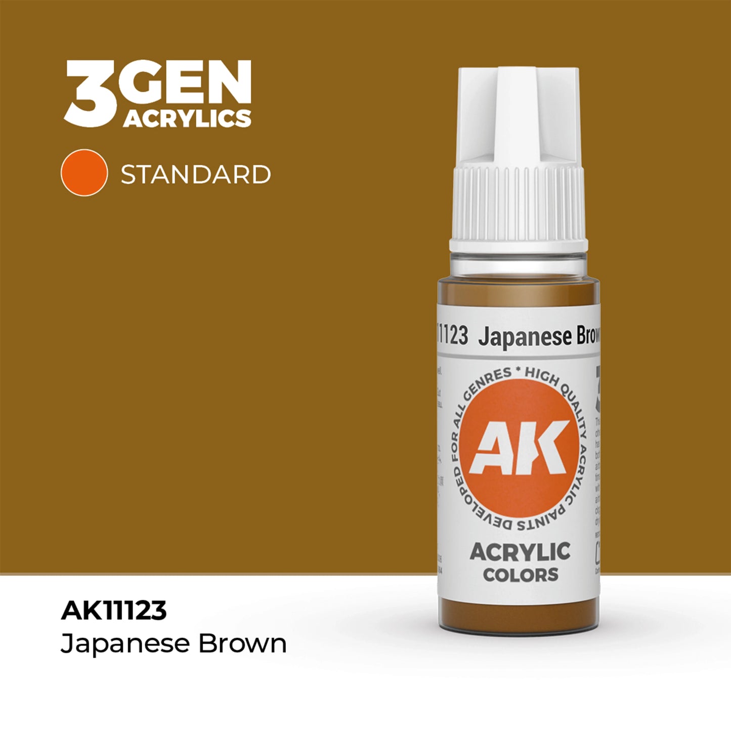 AK Interactive Standard Colors - Japanese Brown (17ml)