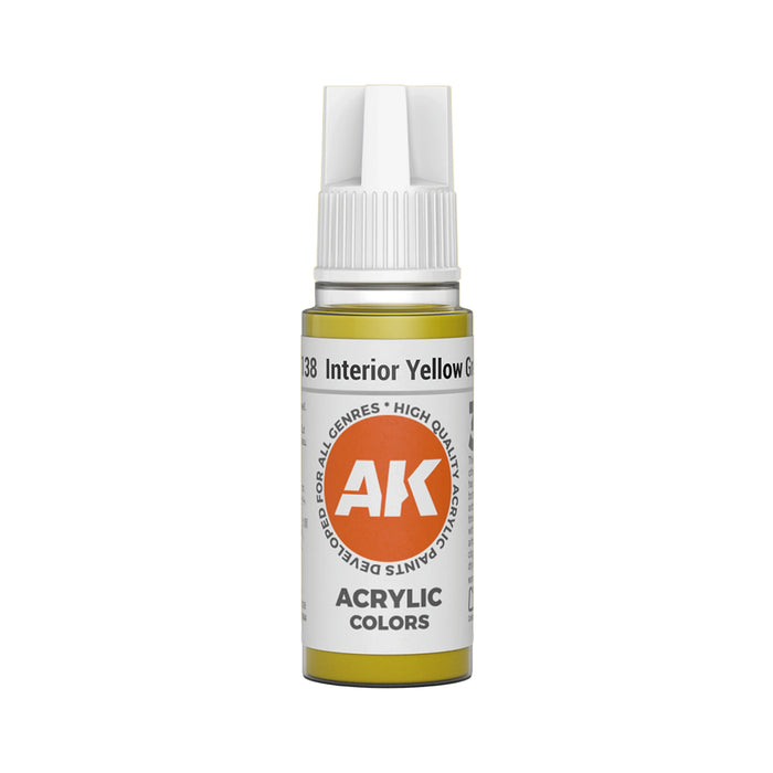 AK Interactive Standard Colors - Interior Yellow Green (17ml)