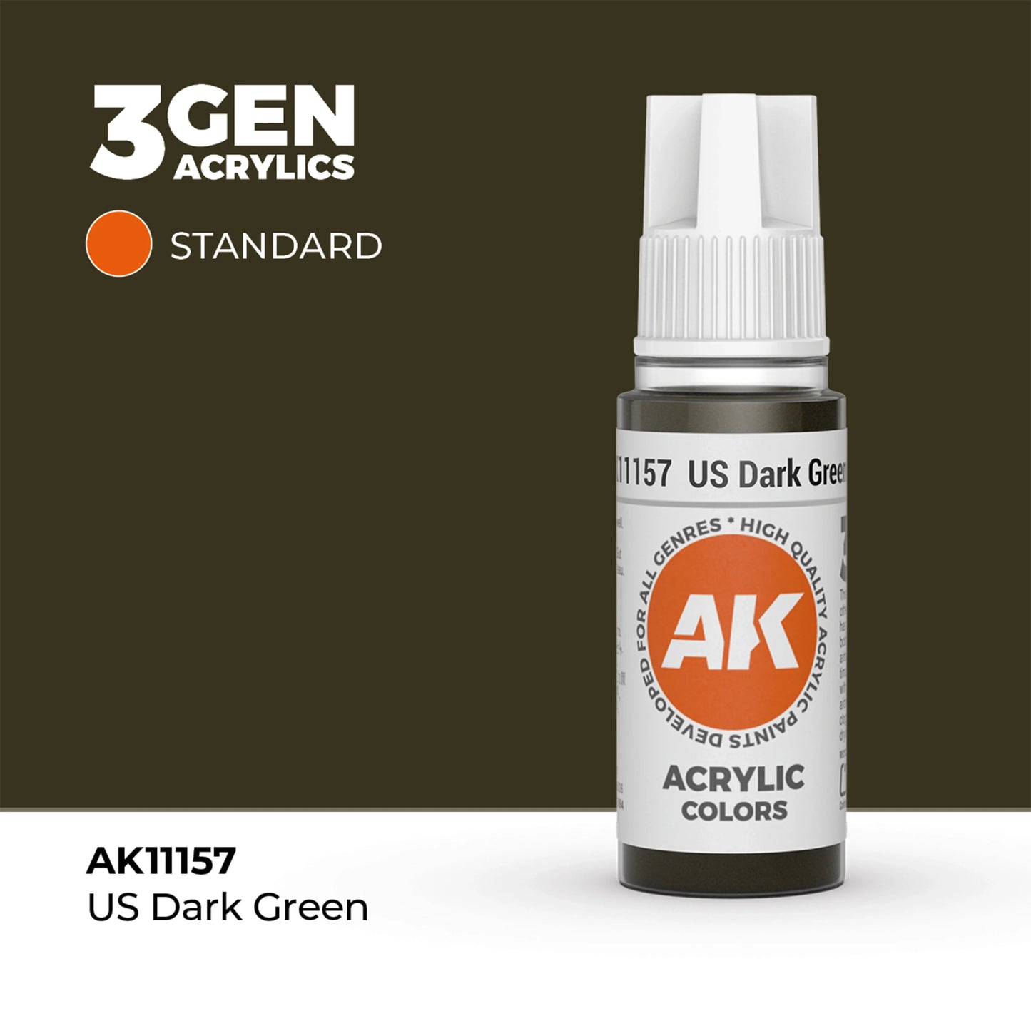 AK Interactive Standard Colors - US Dark Green (17ml)