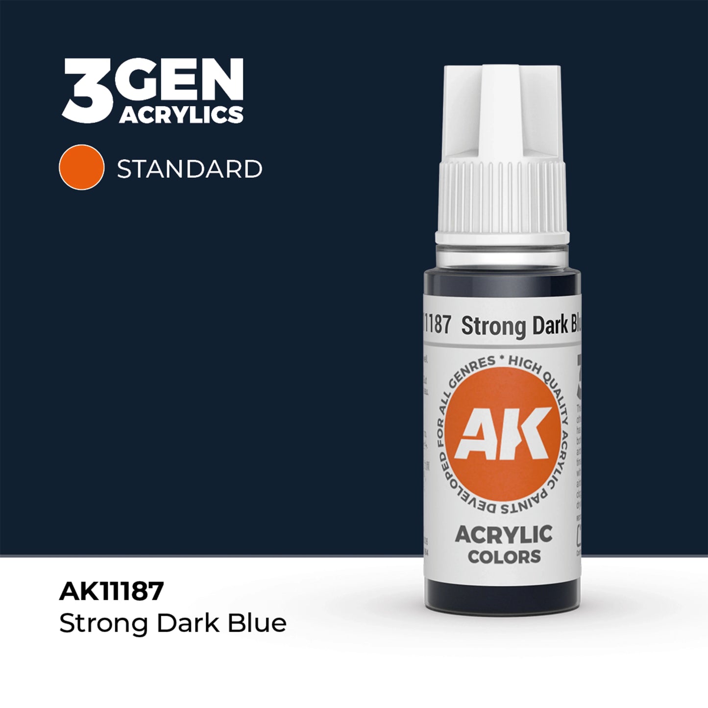 AK Interactive Standard Colors - Strong Dark Blue (17ml)