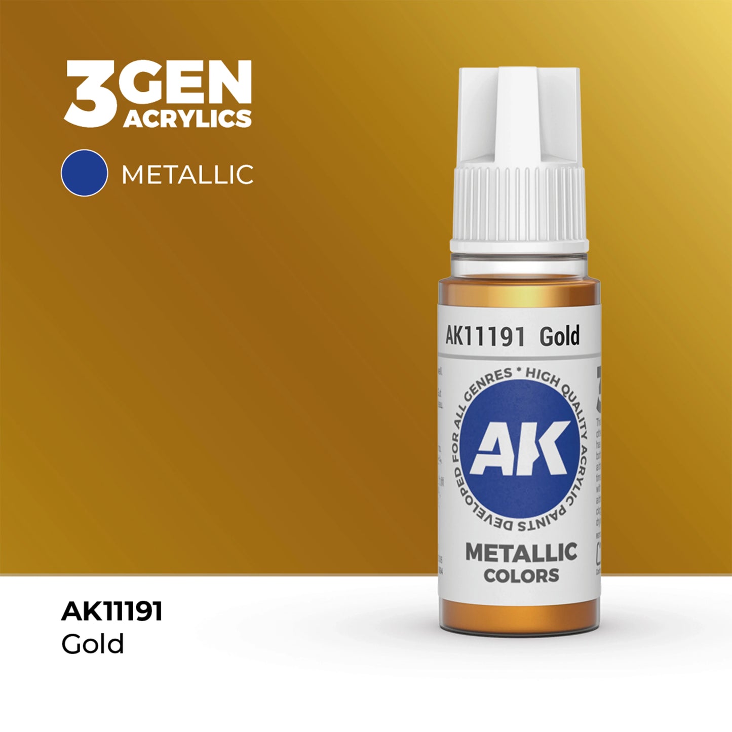 AK Interactive Metallic Colors - Gold (17ml)