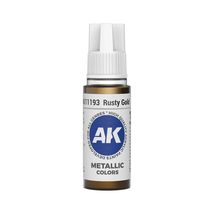 AK Interactive Metallic Colors - Rusty Gold (17ml)