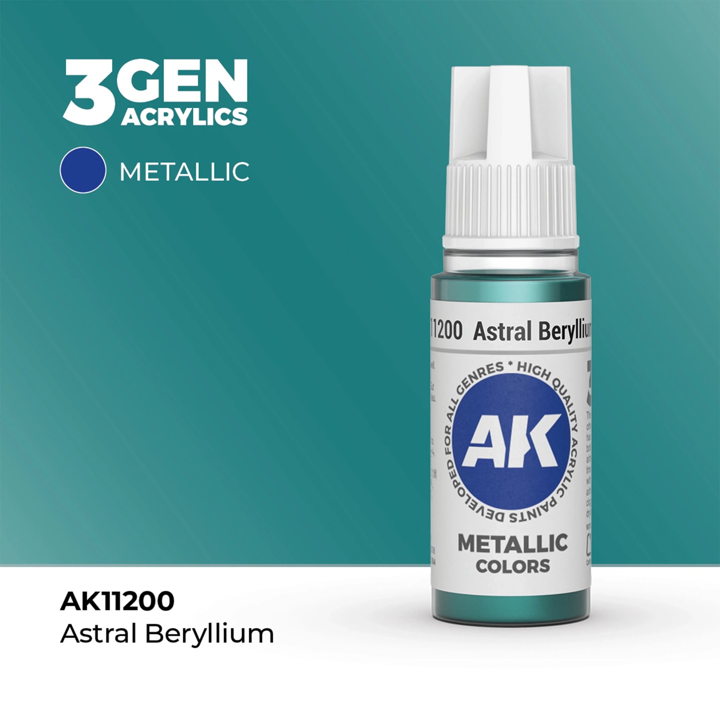 AK Interactive Metallic Colors - Astral Beryllium (17ml)