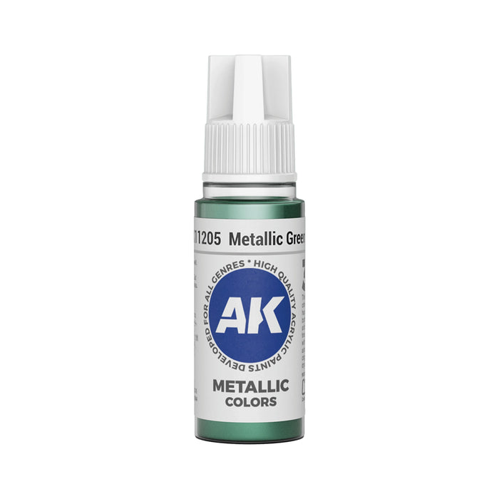 AK Interactive Metallic Colors - Metallic Green (17ml)