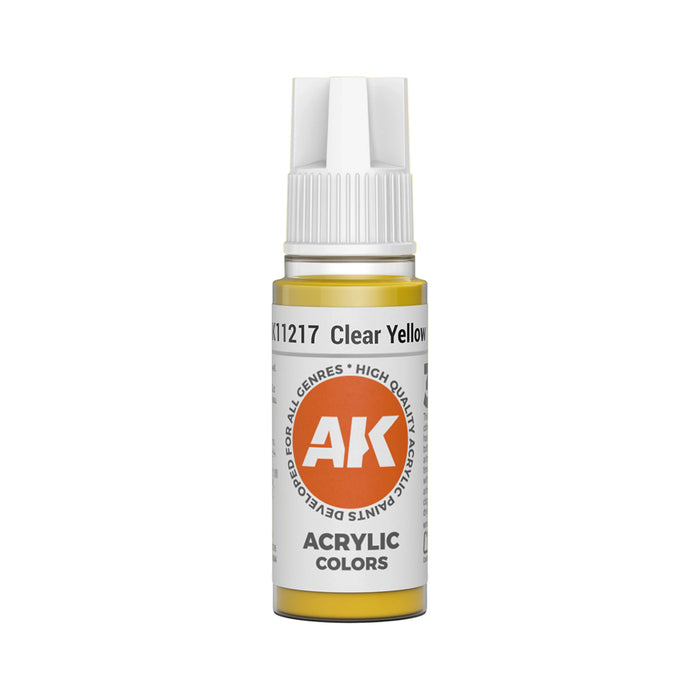 AK Interactive Standard Colors - Clear Yellow (17ml)