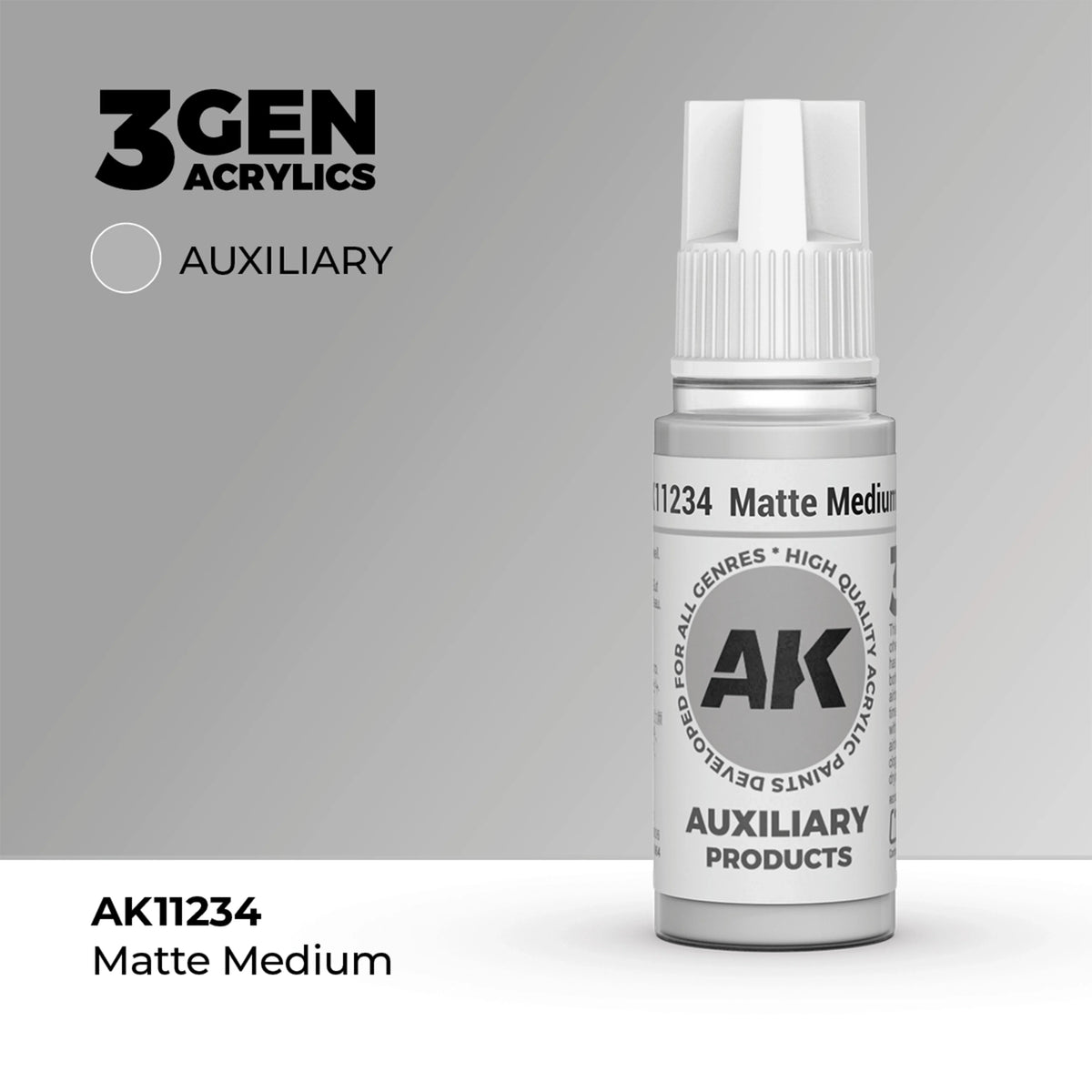 AK Interactive Auxillary - Matte Medium (17ml)