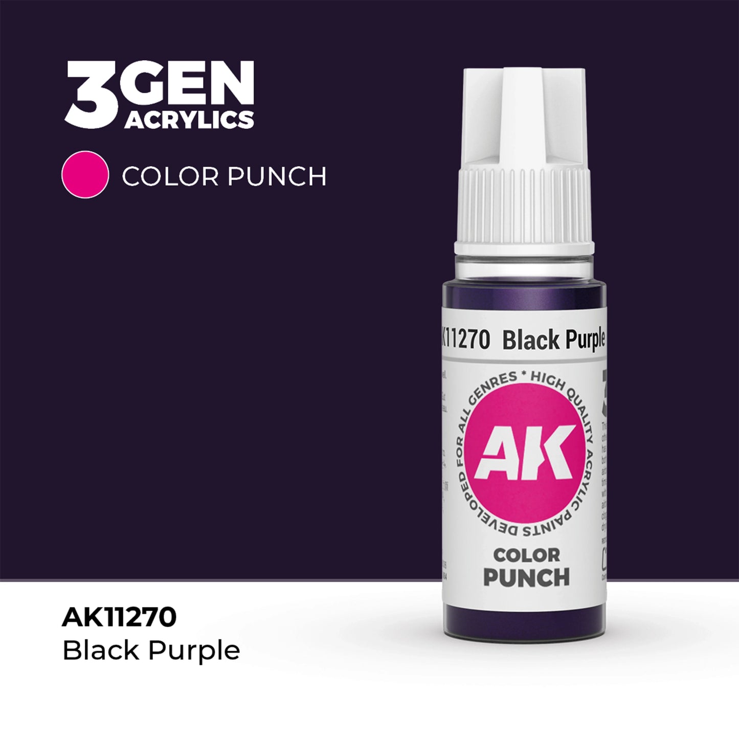 AK Interactive Color Punch - Black Purple (17ml)