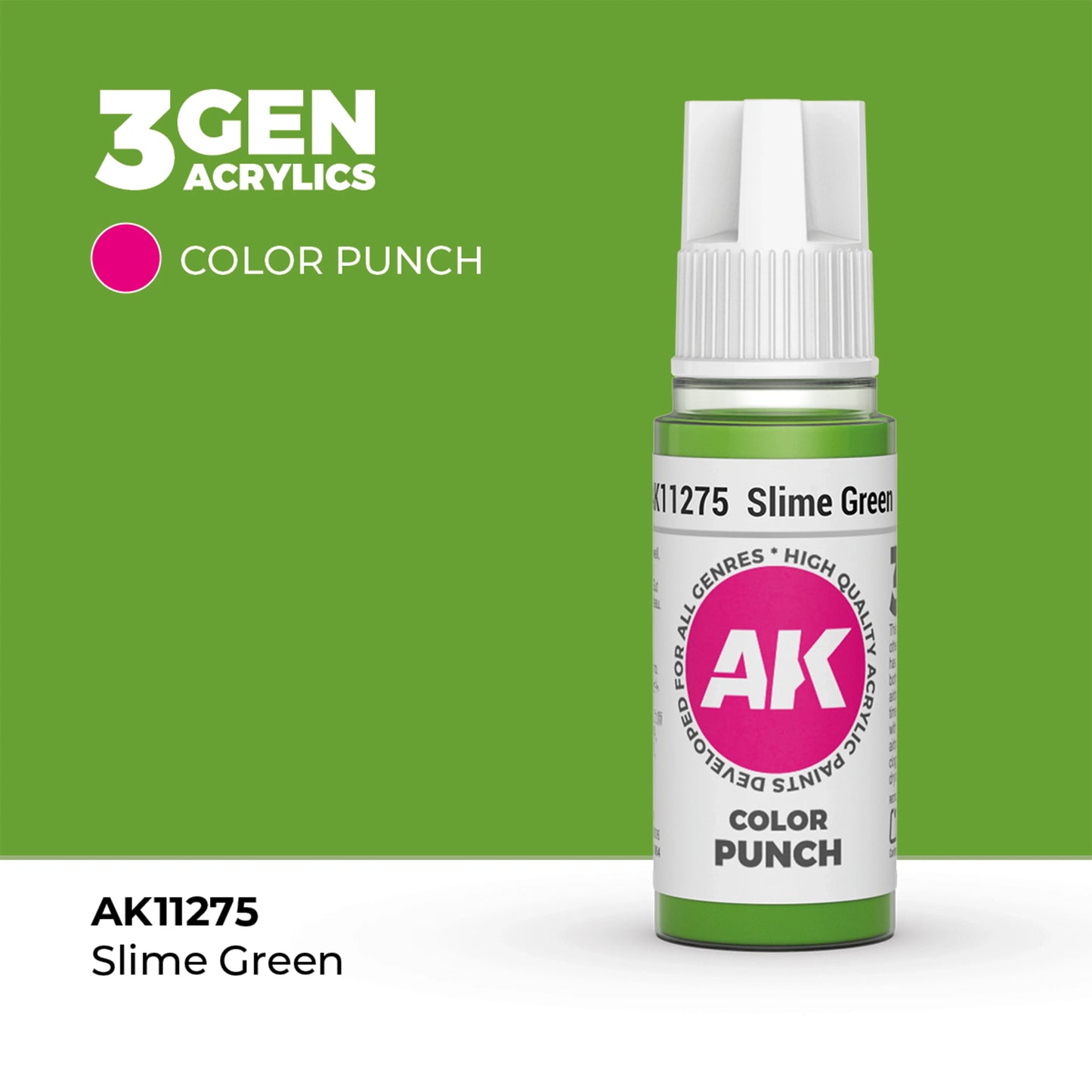 AK Interactive Color Punch - Slime Green (17ml)