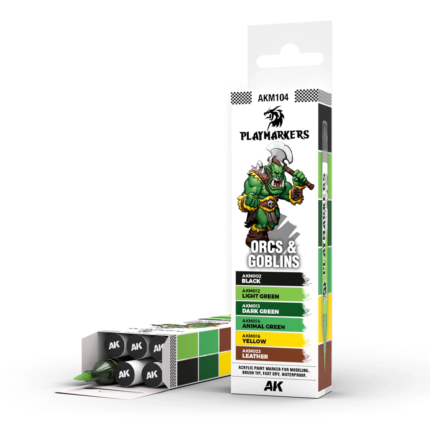 AK Interactive Playmarkers - Orcs & Goblins Set (x6)