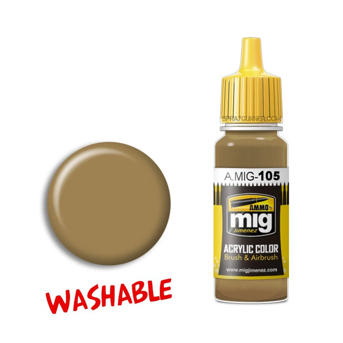 AMMO by MIG Washable Acrylic - Dust (RAL8000)