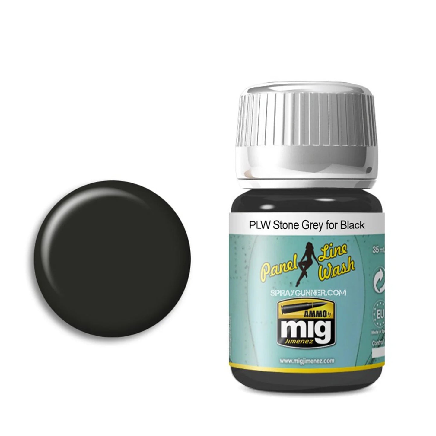 AMMO by MIG Panel Line Wash Stone Grey for Black