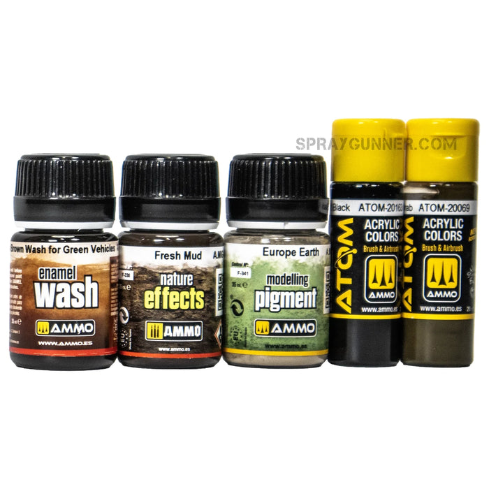 AMMO by MIG Weathering Starter Sets Fury Sherman Set with ATOM