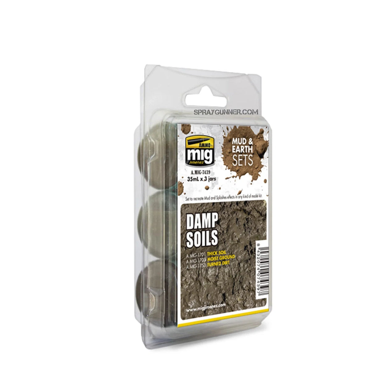 AMMO by MIG Enamel Earth & Mud Sets Damp Soils