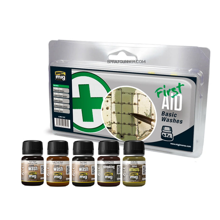 AMMO by MIG First Aid Basic Washes Set