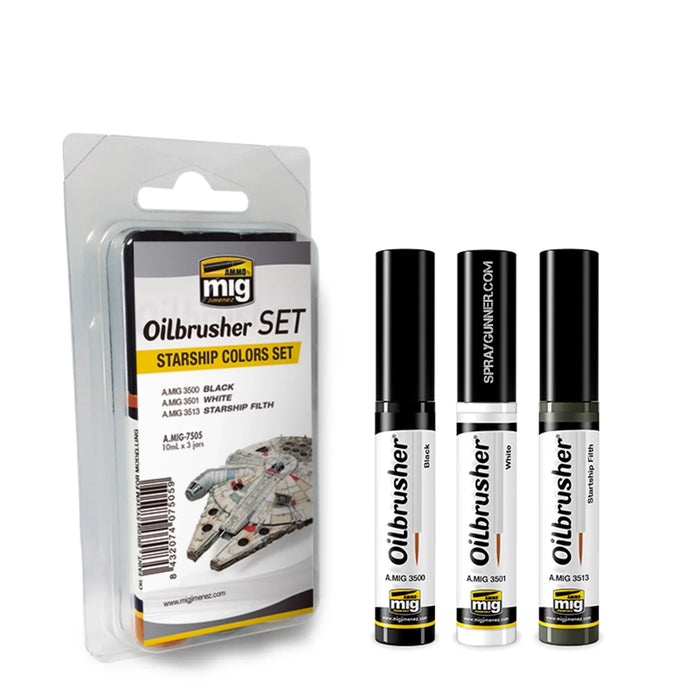 AMMO by MIG Oilbrusher STARSHIP COLORS SET