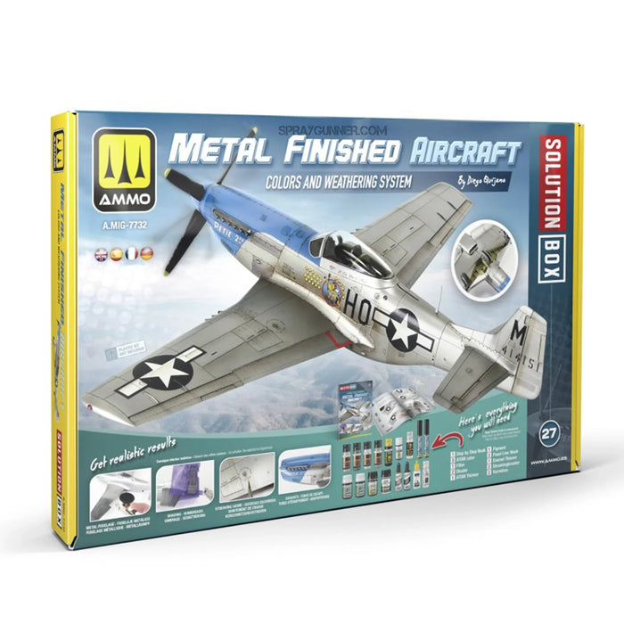 Ammo By Mig SOLUTION BOX 27 – How to Paint Metal Finished Aircraft