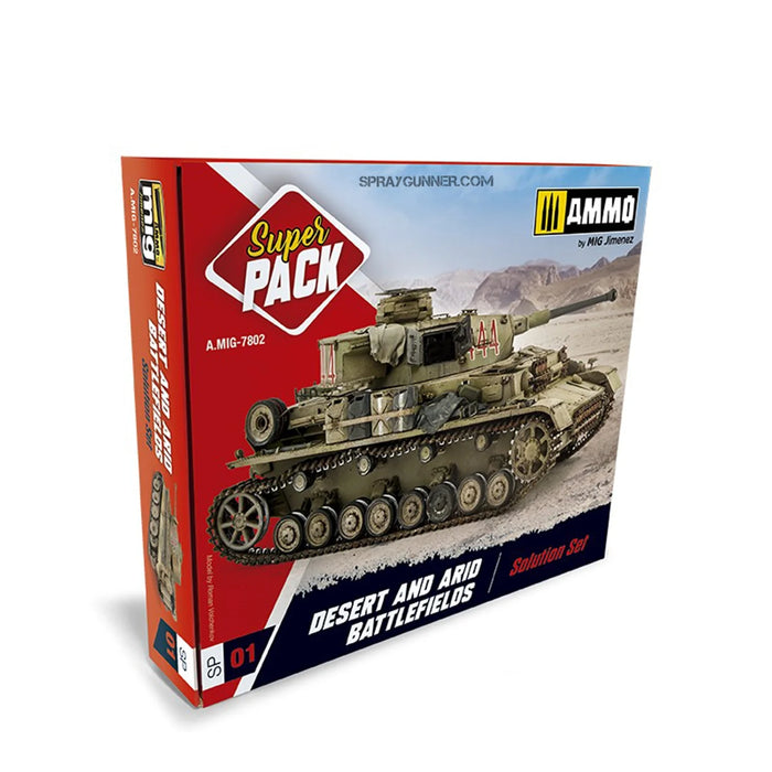 AMMO by MIG Weathering Sets Super Pack Desert & Arid Battefields