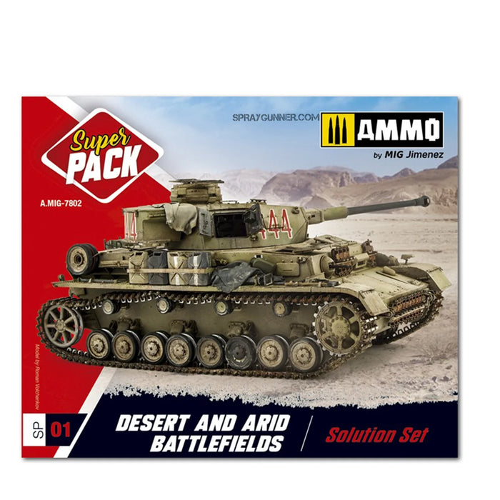 AMMO by MIG Weathering Sets Super Pack Desert & Arid Battefields