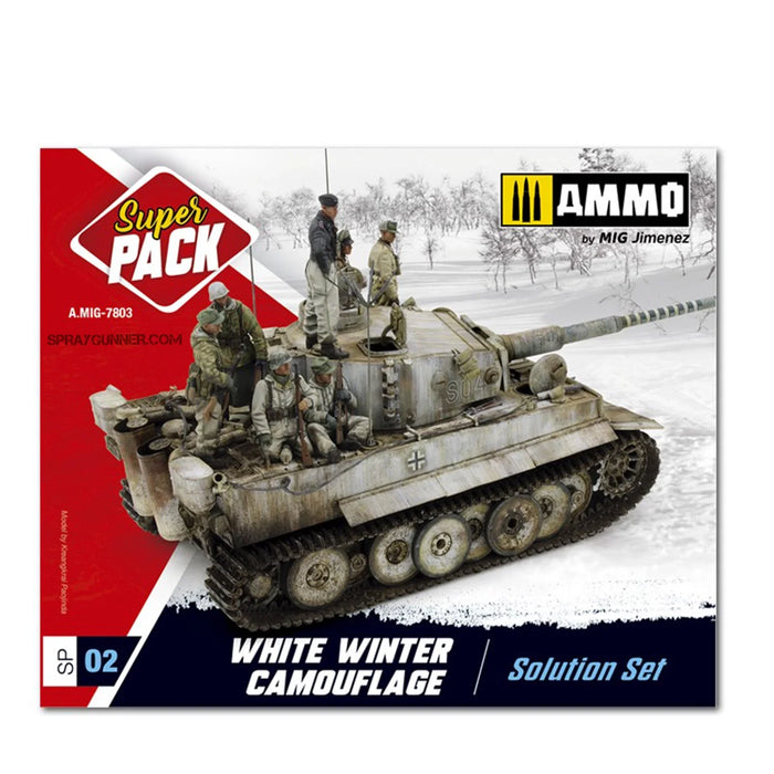 AMMO by MIG Weathering Sets Super Pack White Winter Camouflage