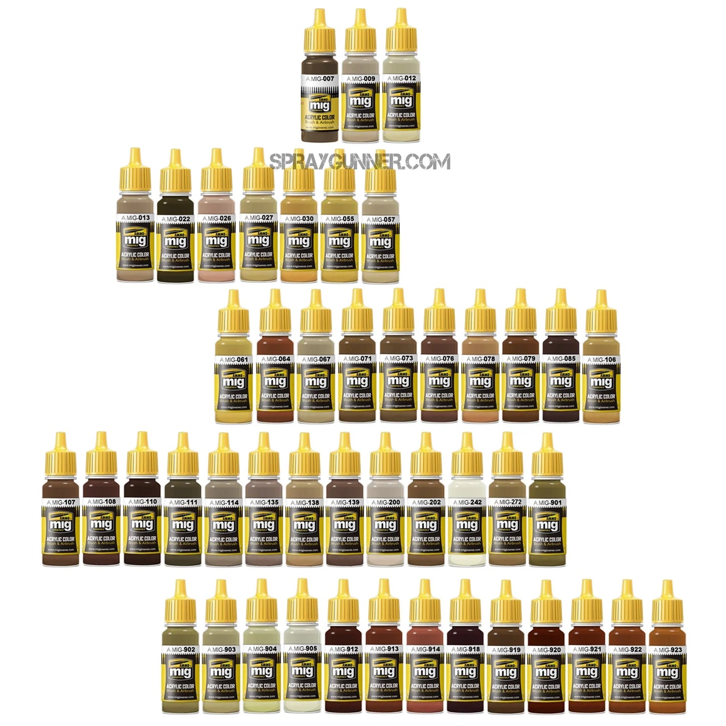 AMMO by MIG Tan/Brown Collection Paint Set