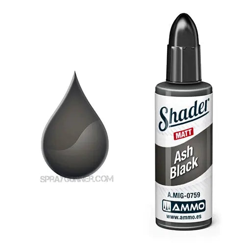 AMMO by MIG Matt Shaders: Ash Black