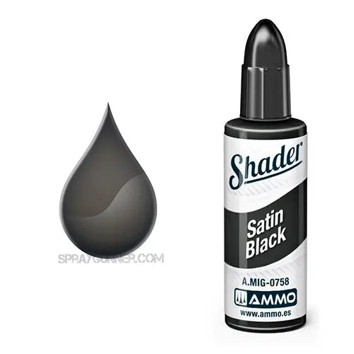 AMMO by MIG Matt Shaders: Satin Black