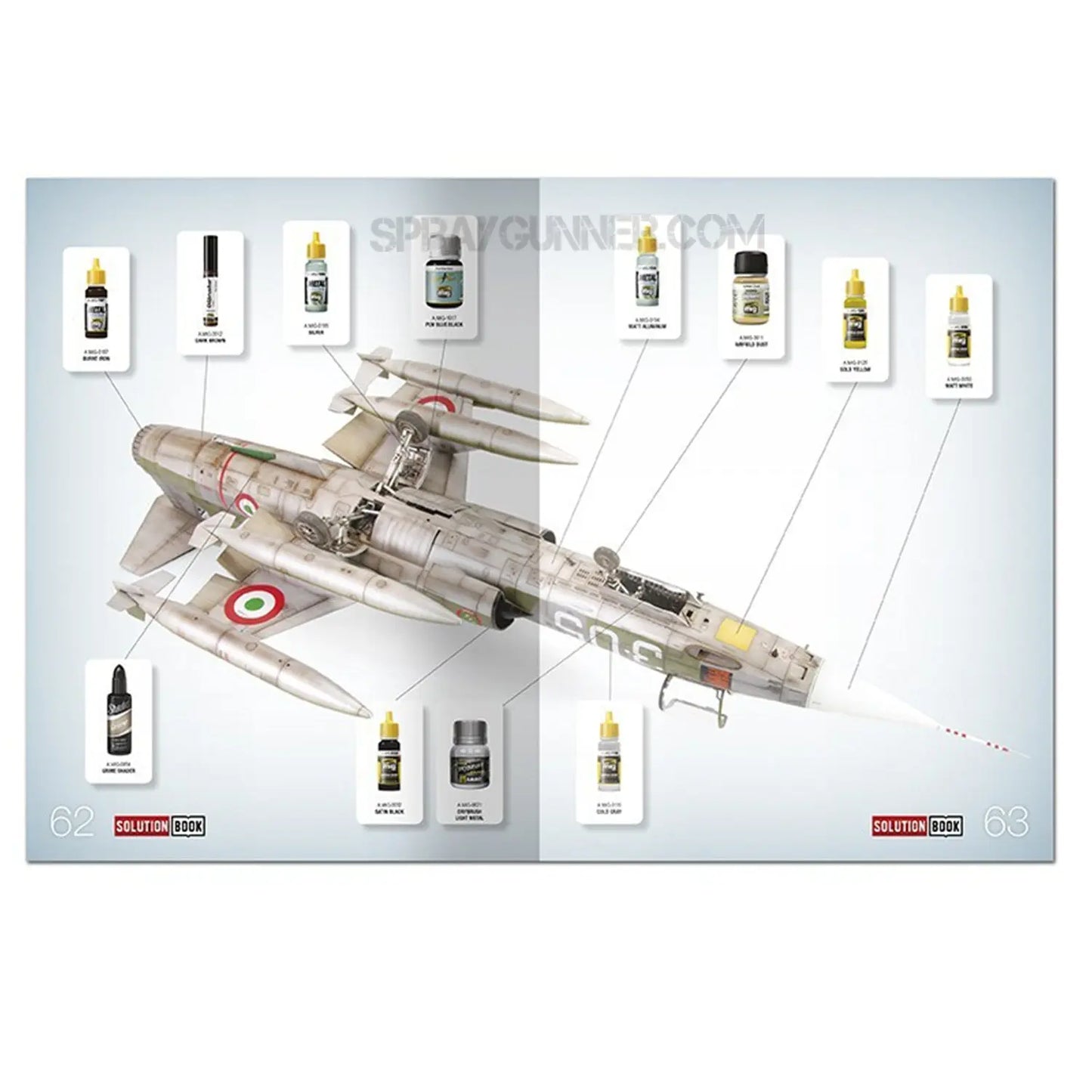 AMMO by MIG SOLUTION BOOK 15 - How to Paint Italian NATO Aircrafts (Multilingual)