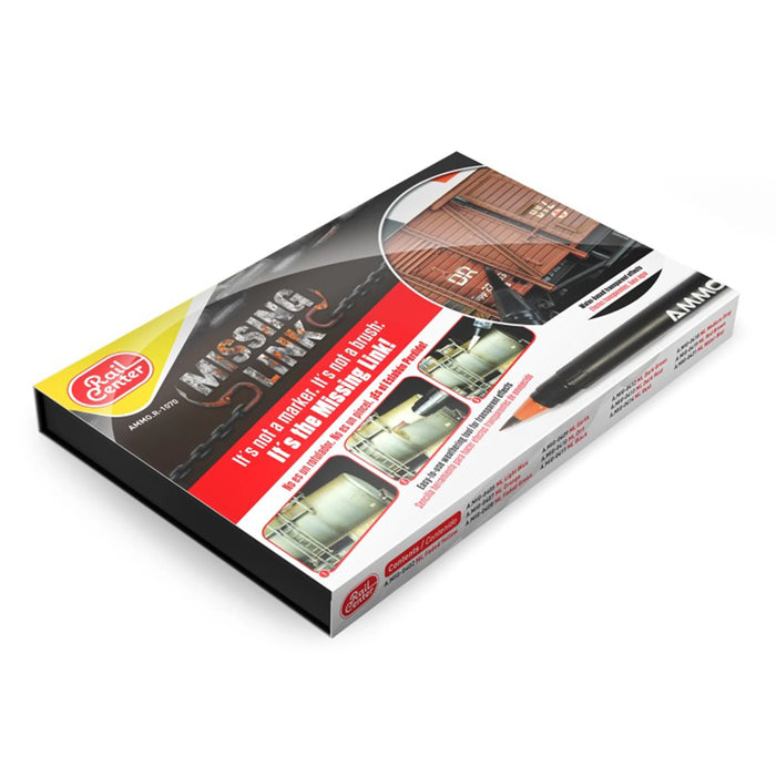AMMO By MIG Missing Link Trains Watercolor Brush Tip Marker Set