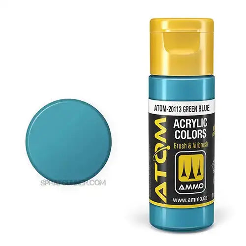 ATOM Acrylic Colors: Green Blue