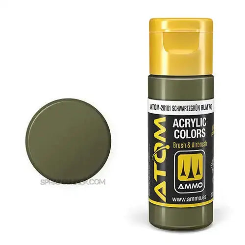 ATOM Acrylic Colors: Schwartzgrün RLM70