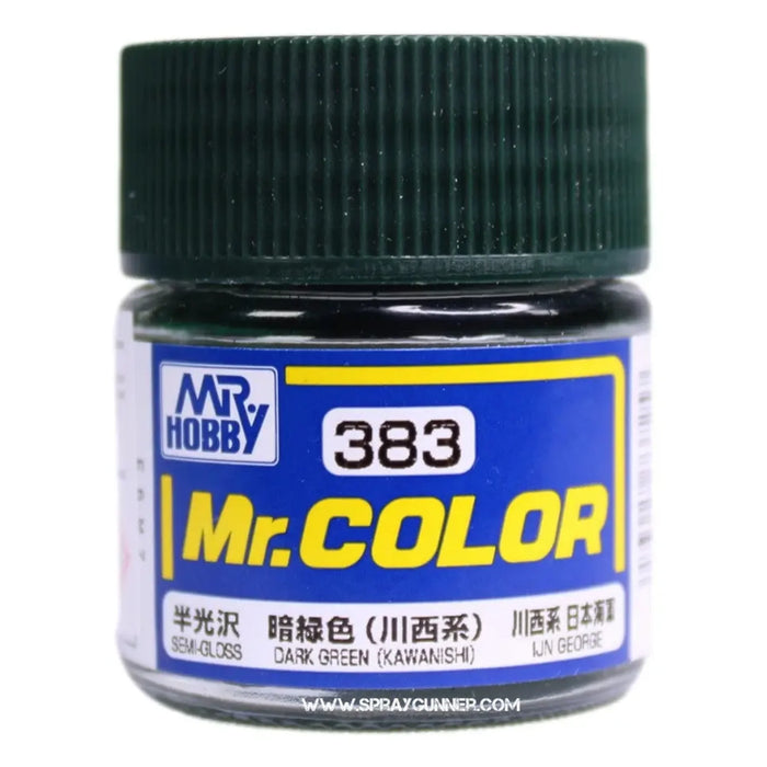 GSI Creos Mr. Color Model Paint: Semi-Gloss Dark Green C383