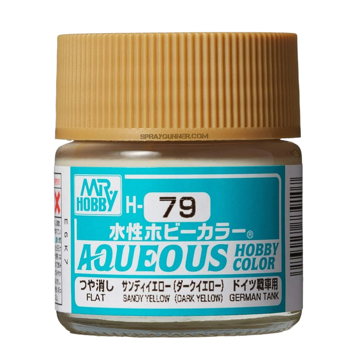 Mr. Hobby Aqueous H79 Semi-Gloss Sandy Yellow
