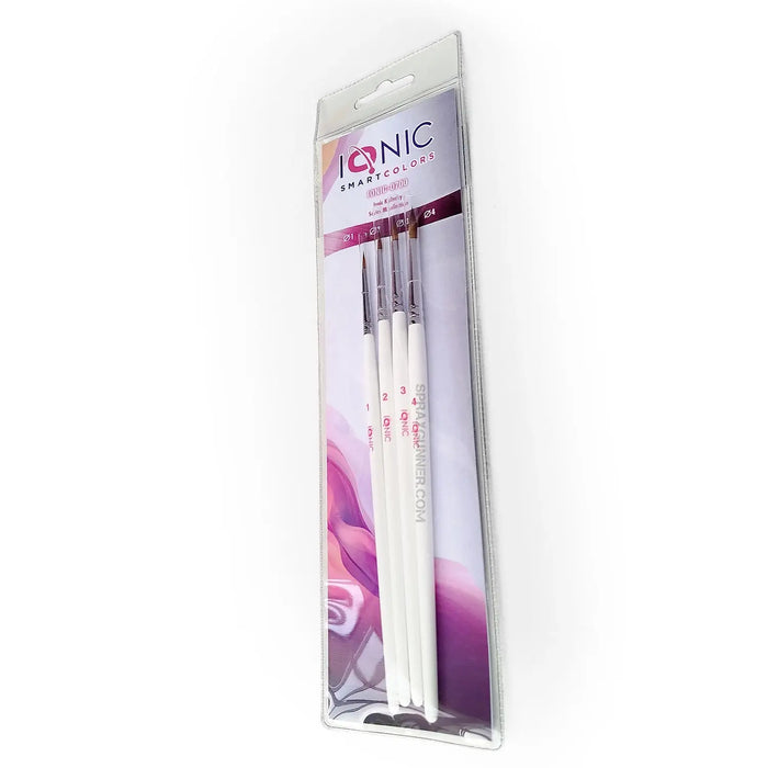 IONIC Ionic Kolinsky Series M collection Paint Brush Set (4ct)